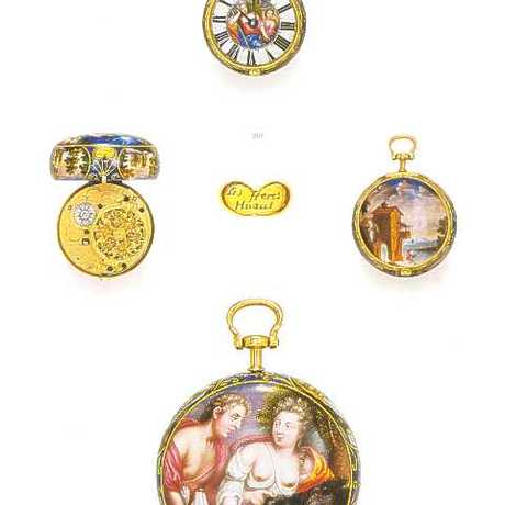 Meleager and AtalantaJacobus Garnault, Hague, enamel painting si
