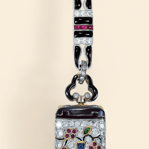 "Art Deco Jewel" C.H. Meylan, Brassus, No. 34389. Made for Tiffa