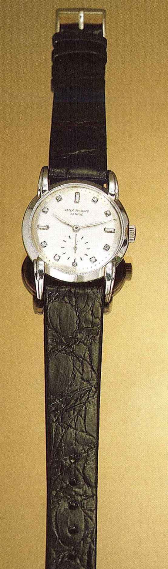 Patek Philippe \u0026amp; Cie, Genève, No. 956195, case No. 422653, Ref. 2429,  sold on the 5. 12.1951. Fine and rare platinum and diamondset gentleman's  wristwatch. | The Art Of Patek Philippe | Geneva, 9th April 1989
