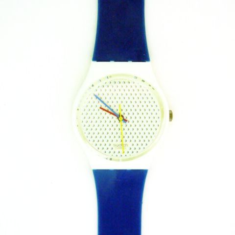 Swatch Watch - GW106 - PING PONG Swatch 1986 Classic Watch GW106 Ping Pong Blue | WatchCharts  main image 4
