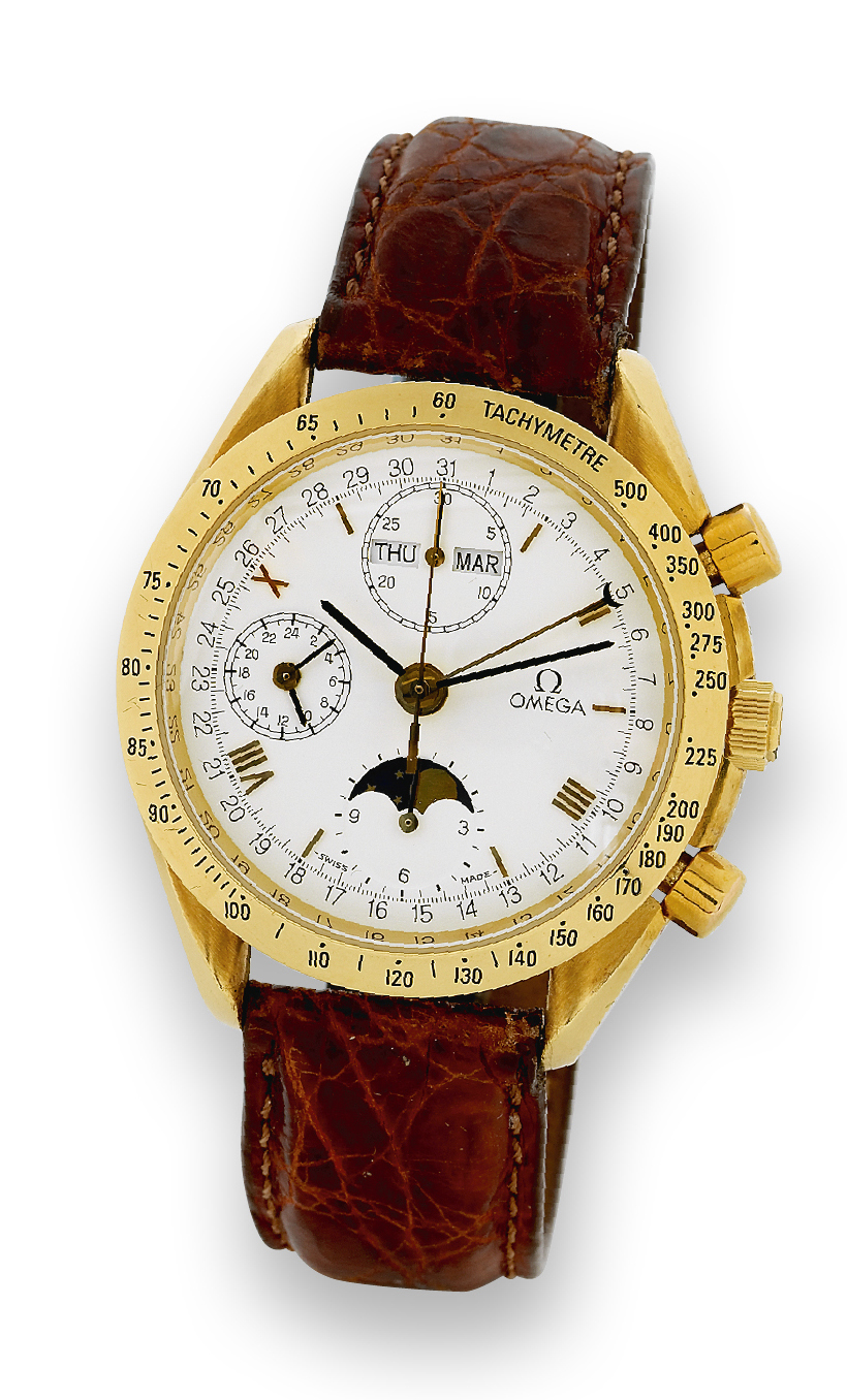 Yellow Gold Triple Date Moon Phase 