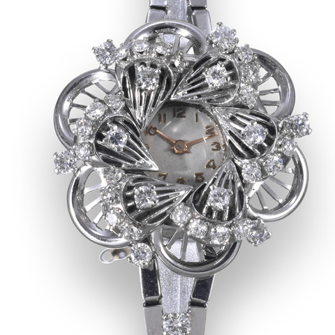 Diamond Flower
Benrus Watch Co., Inc.
Made circa 1950.
Fine, ele
