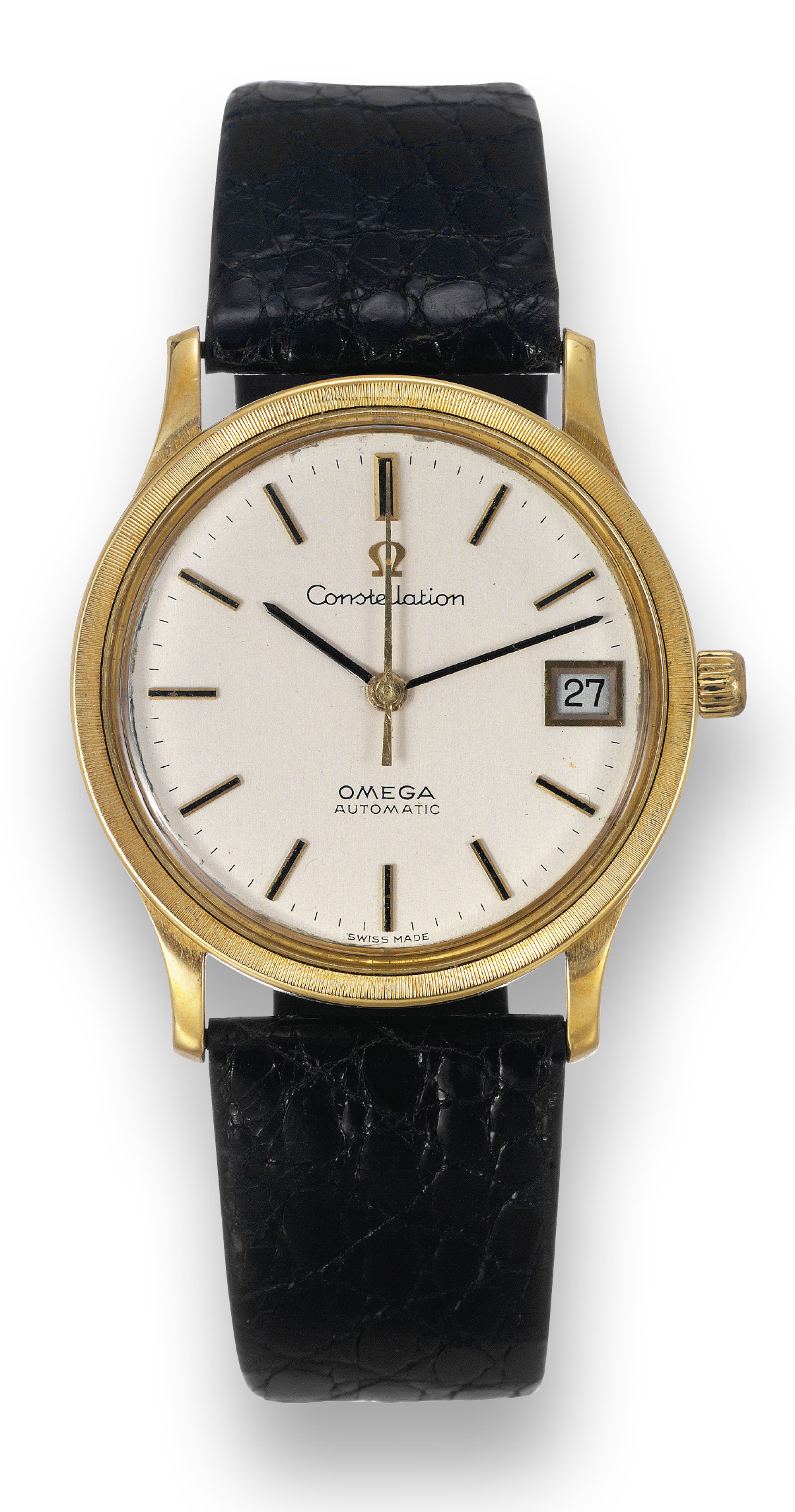 Omega, 'Constellation, Automatic', movement No. 29004991, Ref. 166.052/ 168.033. Made in 1969. Fine, water resistant, self-winding, center seconds,  18K yellow gold wristwatch with date. To be sold without reserve |  Important Collectors' Wristwatches,