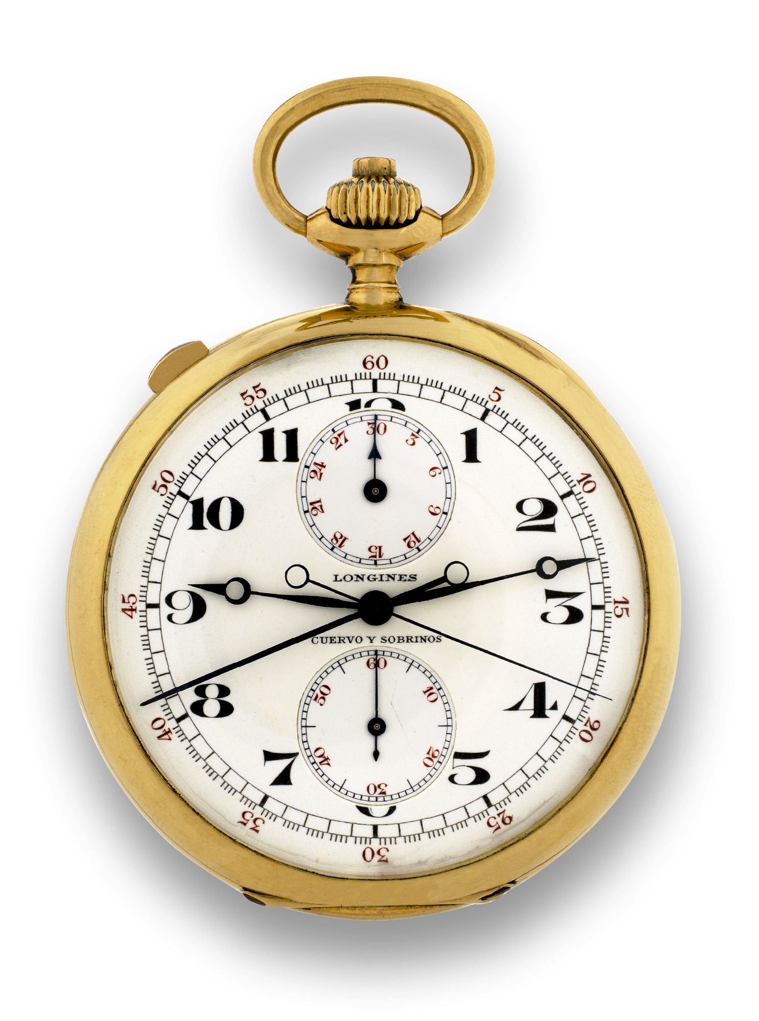 Longines Gold Chronograph Rattrapante 