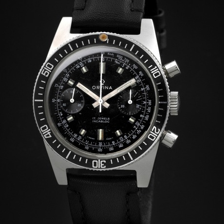 ORFINA 9141 Chronograph Vintage cal.7733 black Dial Hand Winding Men\'s_837878 Orfina 9141 Chronograph Vintage 9141 Stainless steel Black  main image 2