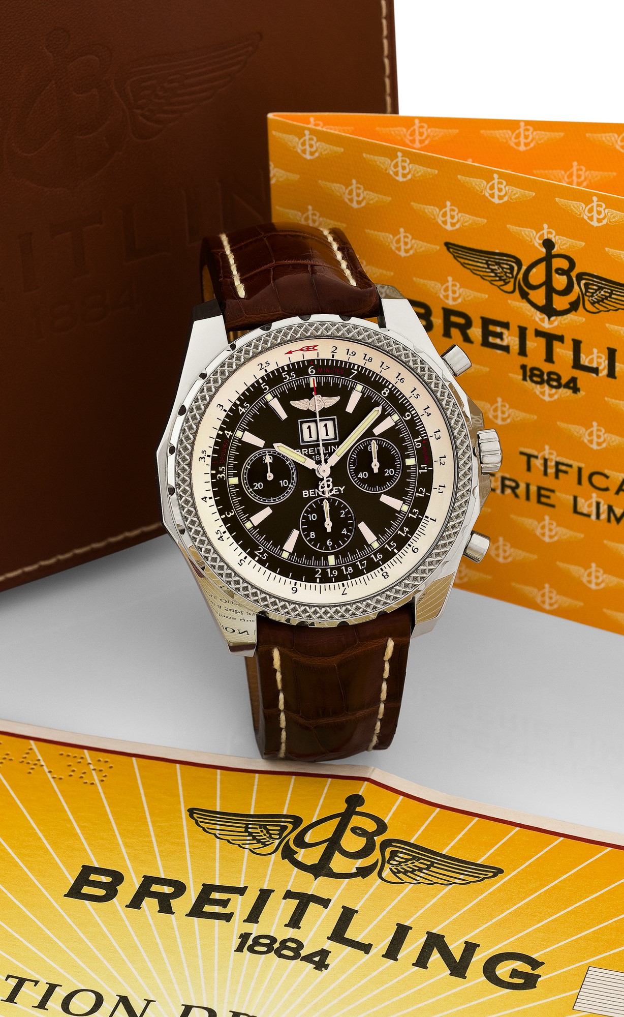 BREITLING REF. J 44362 FOR BENTLEY - WHITE GOLD - LIMITED EDITION OF 50