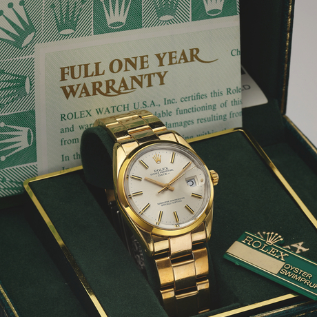 ROLEX 15505 DATE GOLD SHELL Rolex, Oyster Perpetual