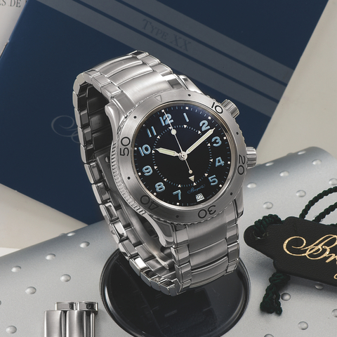 レラ Breguet Ref. 3860 Type XX Reveil Steel Breguet, 'Transatlantique