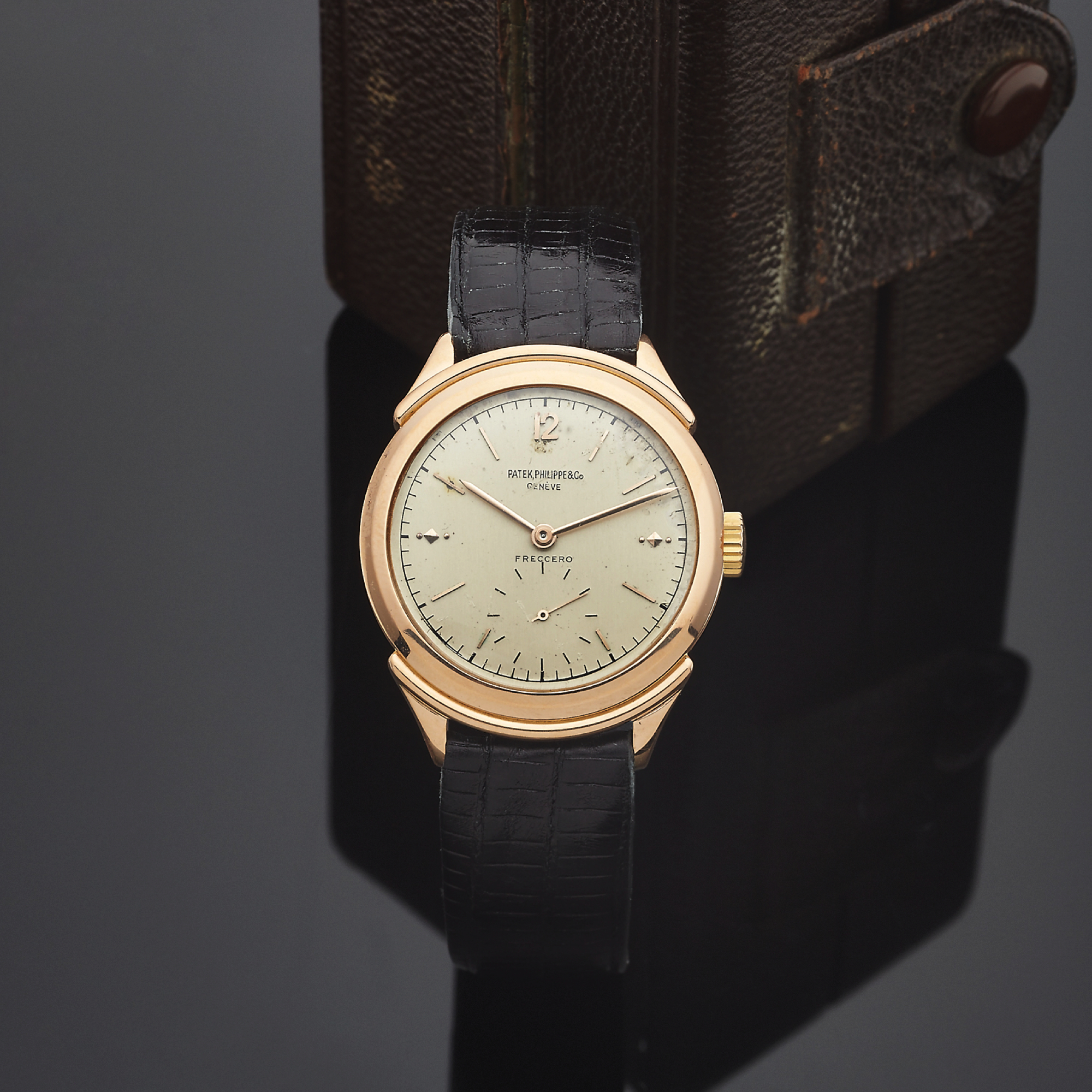 PATEK PHILIPPE REF. 2426 RETAILED BY FRECCERO Patek Philippe \u0026amp; Cie,  Genève, No. 962084, case No. 421291, Ref. 2426, retailed by Freccero.  Production of this reference started in 1947. Very fine and