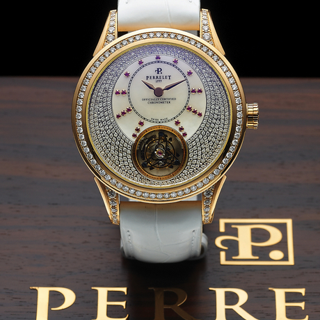 PERRELET REF. A 4006 TOURBILLON PINK GOLD DIAMONDS & RUBIES Perr