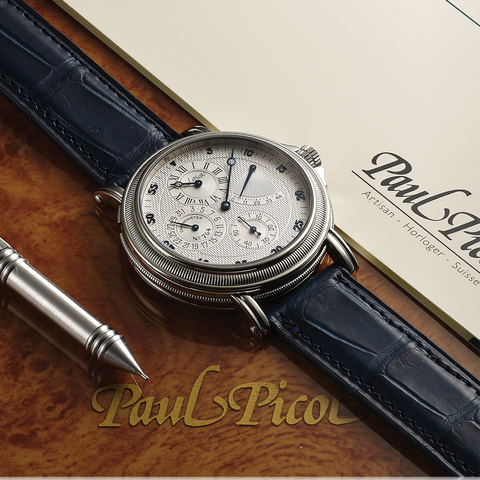 PAUL PICOT REF. 4029 REGULATEUR CHRONOMETER STEEL Paul Picot, Genève, \