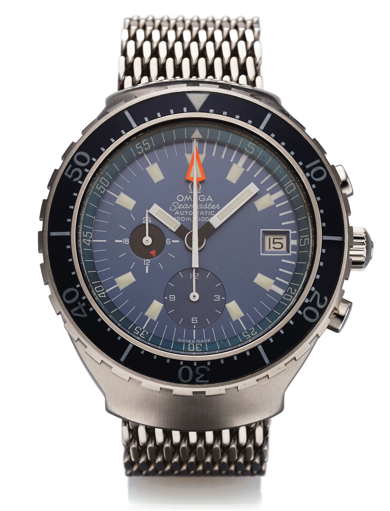 The Omega Seamaster Automatic 120m Chronograph (Ref.176.004) a.k.a. the Big  Blue - Monochrome Watches