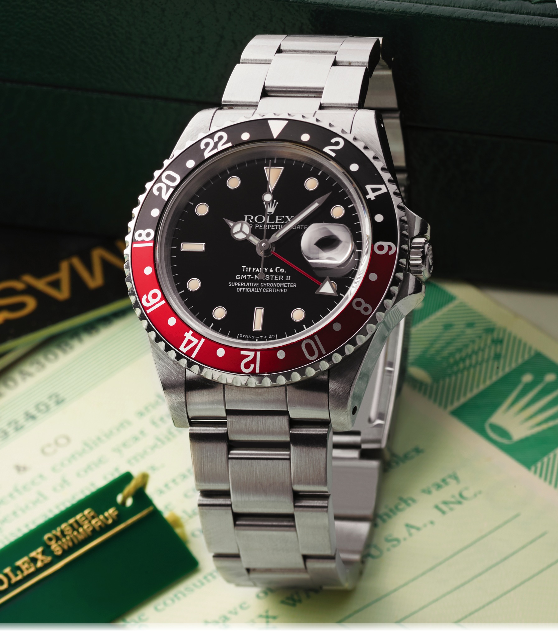 ROLEX REF. 16710 STEEL GMT MASTER II RETAILED BY TIFFANY \u0026amp; CO. Rolex  Oyster Perpetual Date GMT Master II, Superlative Chronometer Officially  Certified, case No. R792402, Ref. 16710. Made in 1987. Fine