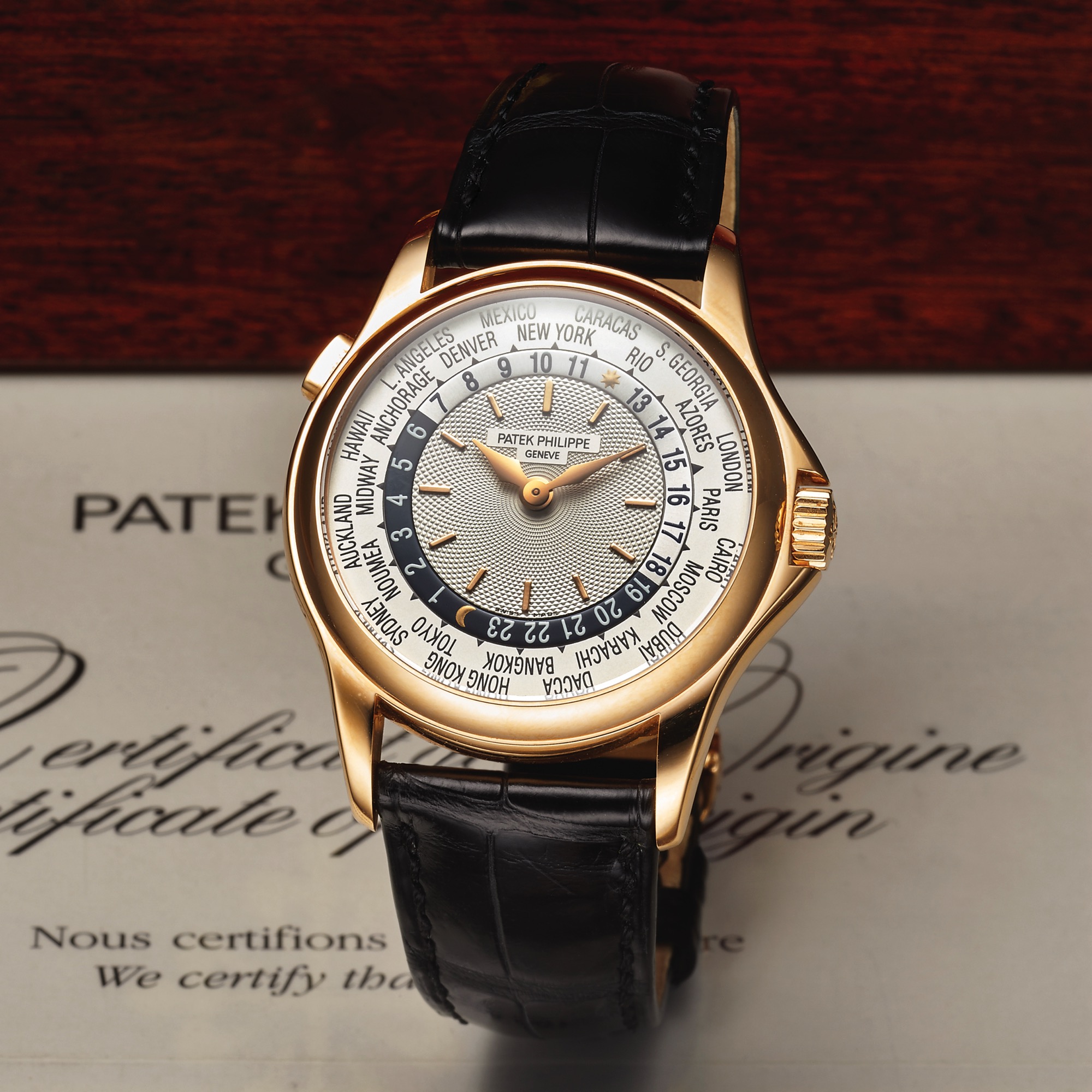PATEK PHILIPPE REF 5110 WORLD TIME PINK GOLD Patek Philippe, Genève, \