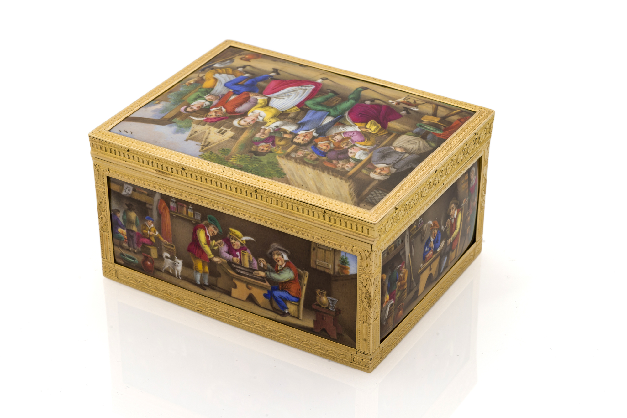 The Village Ball After David Ii Teniers The Younger The Enamels Probably Geneva Probably Late 18th Century The Gold Box By Gabriel Raoul Morel Paris Circa 1820 1830 Important Modern Amp Vintage Timepieces