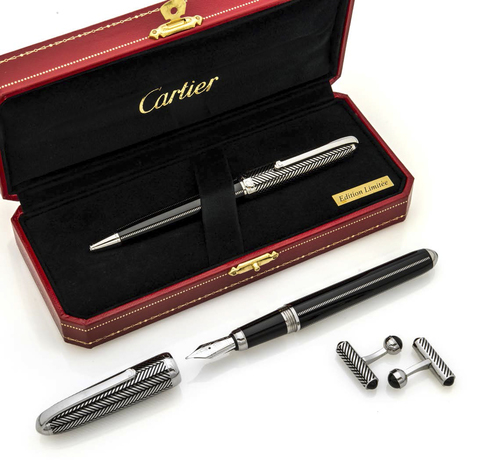 Cartier / St.Dupont カフリンクス 2個セット S.T.Dupont エス・テー・デュポン DIAMOND HEAD SQUARE
