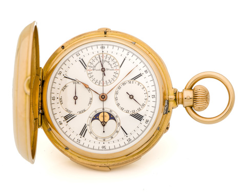 GUSTAVE SANDOZ, PERPETUAL CALENDAR CHRONOGRAPH, MINUTE REPEATER