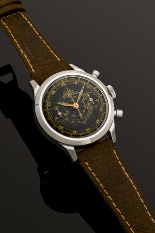DOXA, OVERSIZE ANTI-MAGNETIC CHRONOGRAPH, BLACK DIAL A fine and