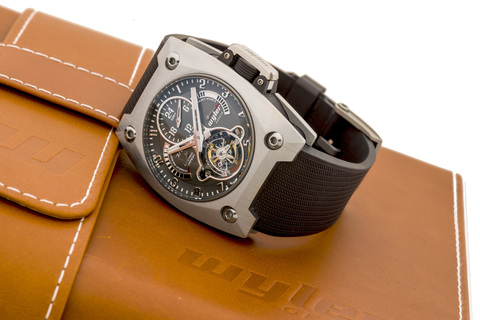 WYLER, GMT TOURBILLON, STEEL A fine, limited edition, manual win