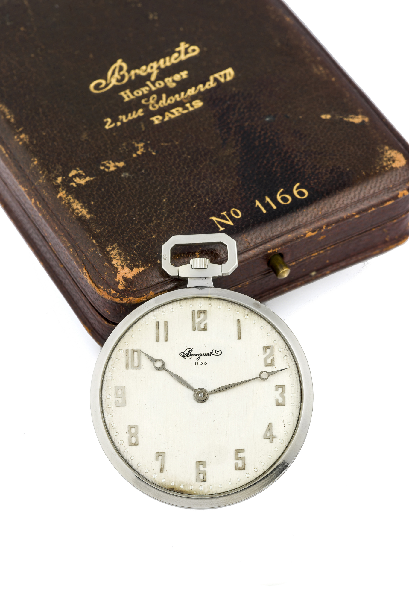 BREGUET POCKET WATCH WHITE GOLD Fine and rare, manualwinding, 18K