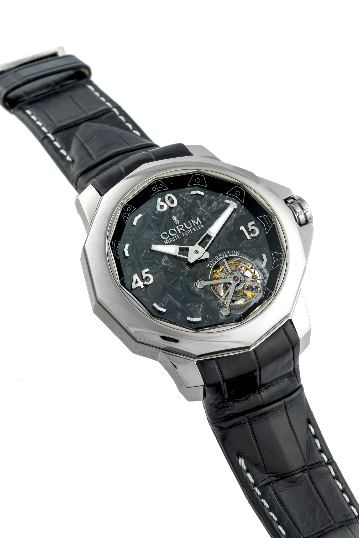 CORUM ADMIRAL S CUP MINUTE REPEATER TOURBILLON REF 01 0088 TITANIUM LIMITED EDITION N 07 15 