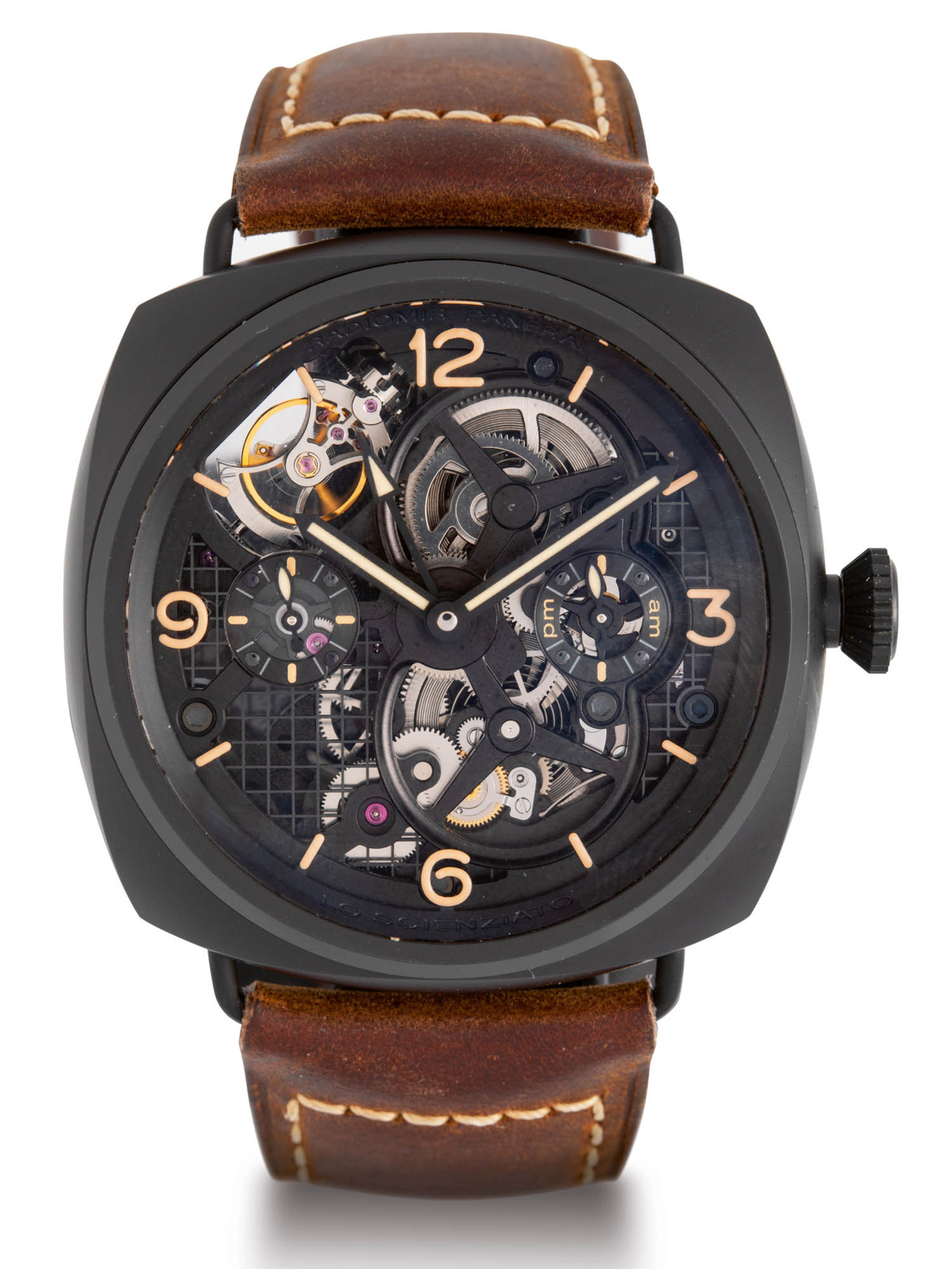 PANERAI LO SCIENZATO RADIOMIR DUAL AXIS TOURBILLON GMT CERAMIC Very
