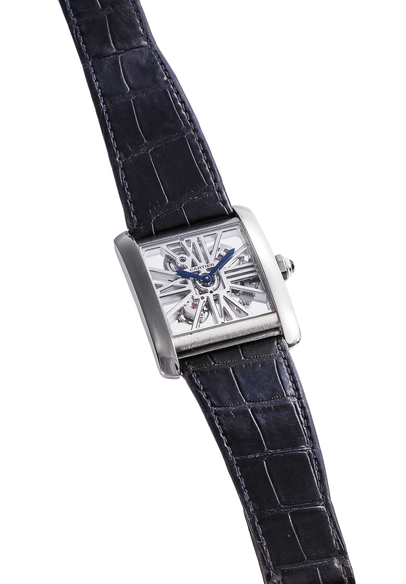 CARTIER TANK MC SKELETON , PALLADIUM 