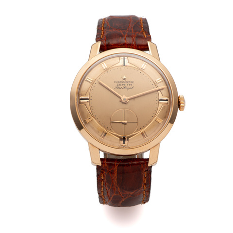 ZENITH, PORT ROYAL CHRONOMETER, PINK GOLD Important Modern &amp
