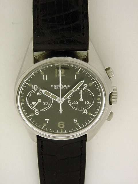Breitling Gen ve Ref 1160 Circa 1975 Fine Tonneau Shaped Water resistant Stainless Steel 