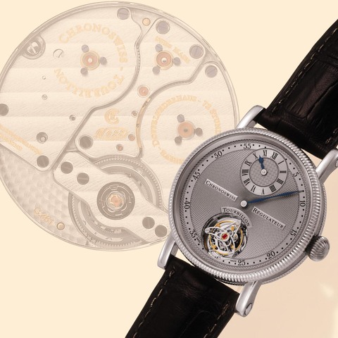 Chronoswiss, "Régulateur-Tourbillon", No. 028, Ref. CH 3120. Man